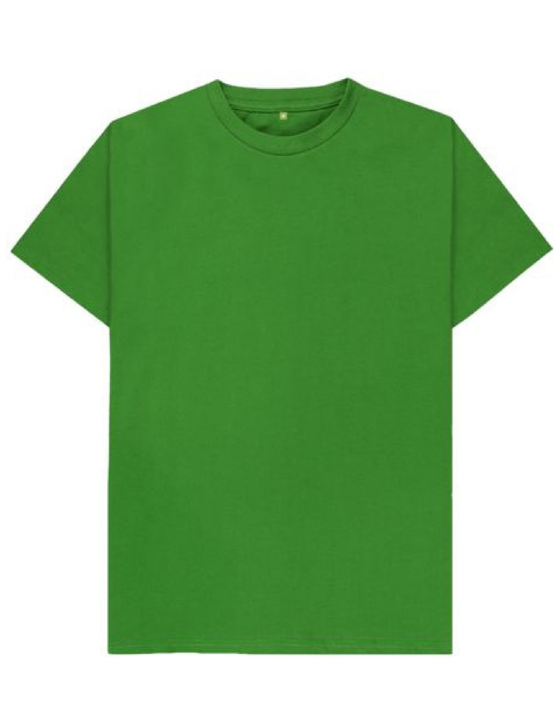 Half Sleeves Plain Polyester T-shirt (Green)