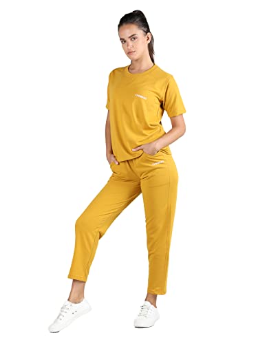 Women Casual Summer Track Suit T-Shirt Trackpant Co-ord Set